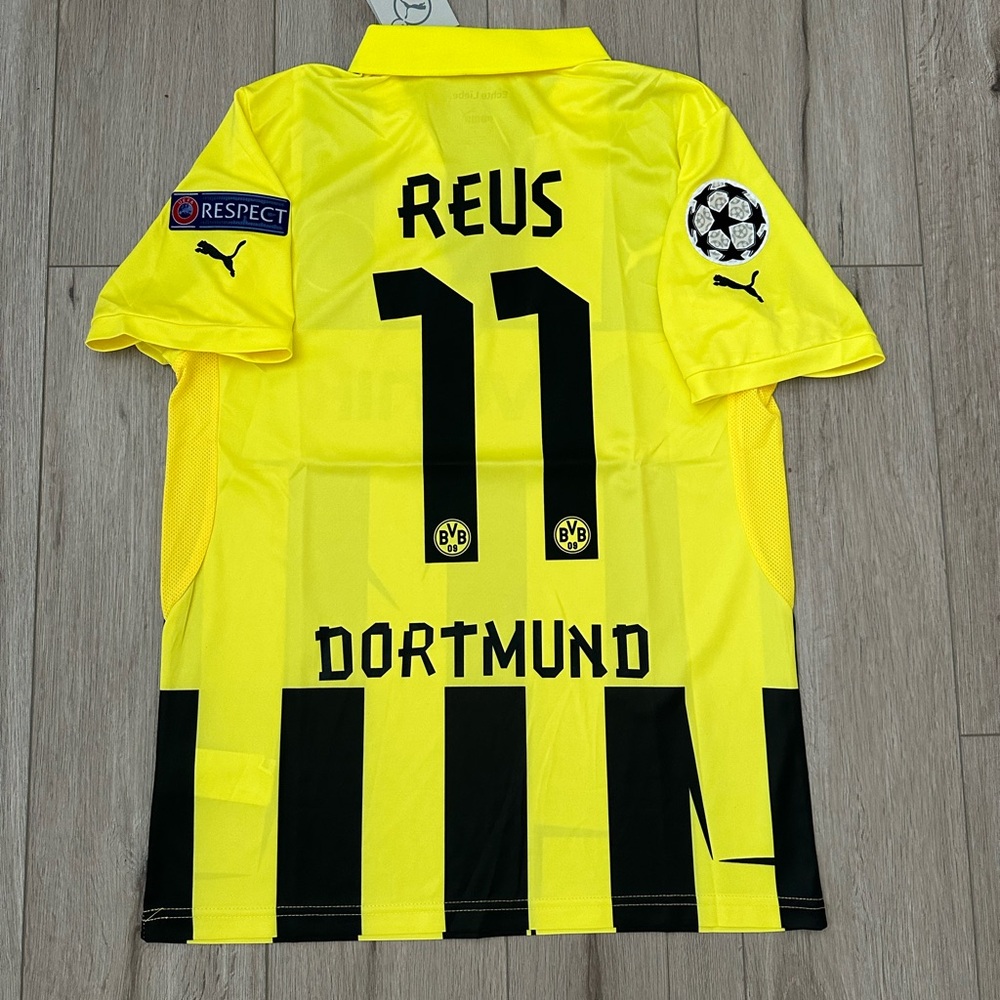 Puma Yellow and Black Borussia Dortmund Reus #11 Jersey